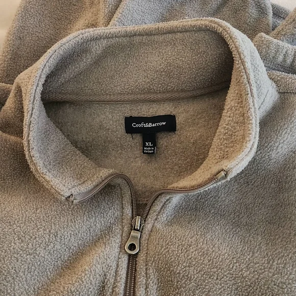 Cozy Beige Fleece Half-Zip Sweater ✨ - Picture 2 of 2